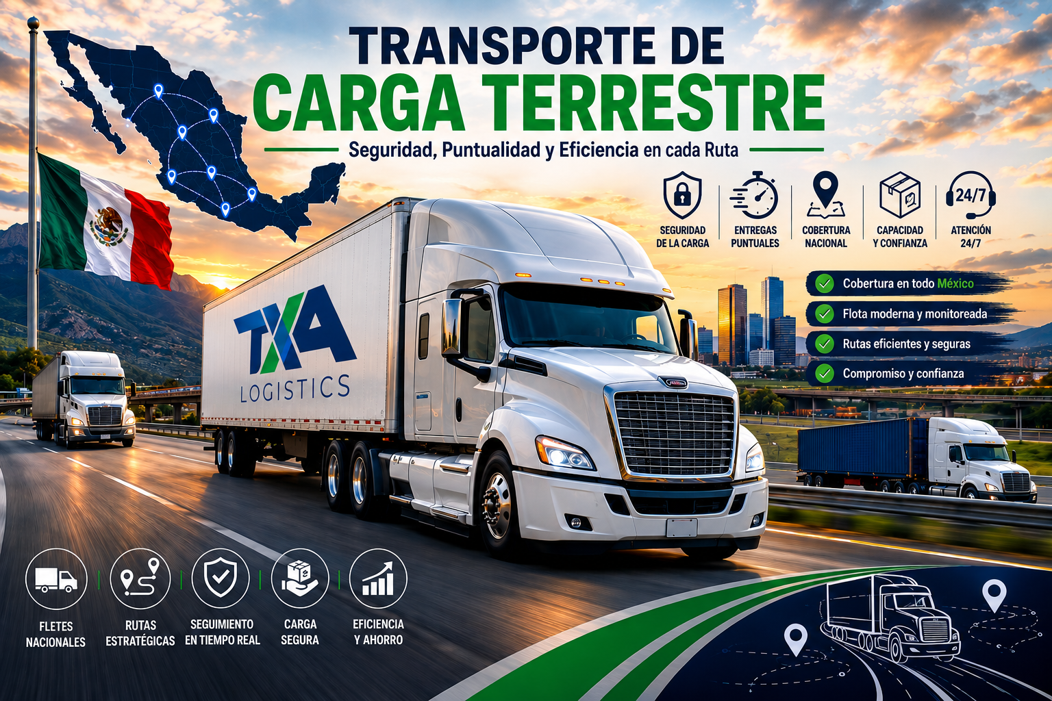Flota de transporte de carga TXA Logistics